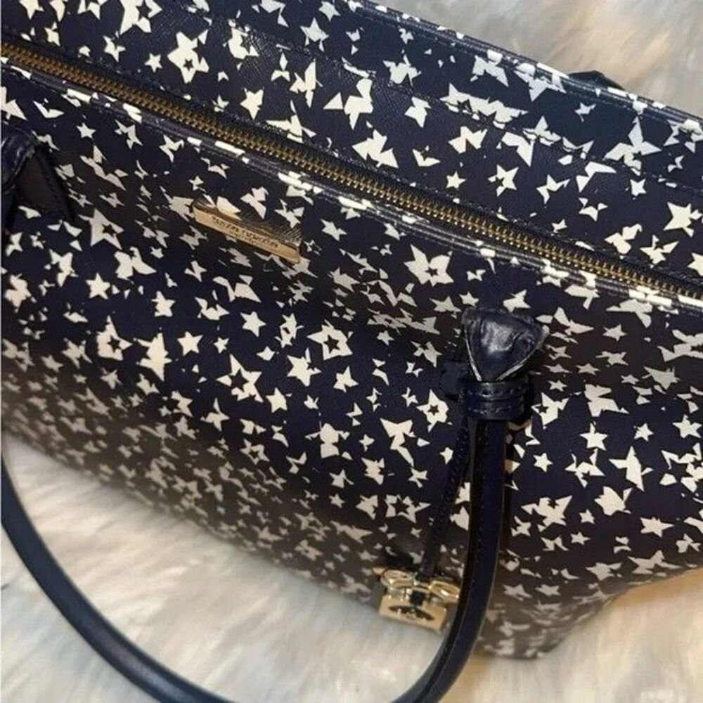 Kate Spade NY Blue Stargazer Jules Brightwater Drive Tote NWOT $295 Huge - Picture 2 of 6